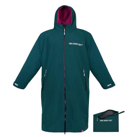 Two Bare Feet Kids Weatherproof Packable Changing Robe & Travel Bag - Sea Green / Raspbery £74.99